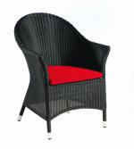 
Черен стол от ратан 155-2609